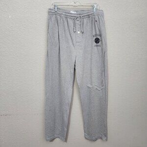 Tommy Hilfiger Pants Mens Large Grey Lounge Straight Leg Athletic Baseball